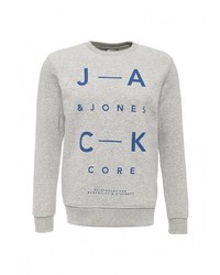 Мужской серый свитер с круглым вырезом от Jack &amp; Jones