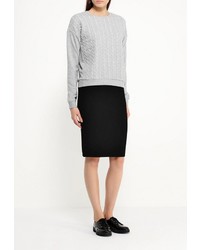 Женский серый свитер с круглым вырезом от Jennyfer