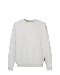 Мужской серый свитер с круглым вырезом от Julien David