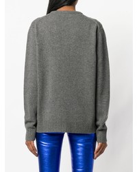 Женский серый свитер с круглым вырезом от Adaptation