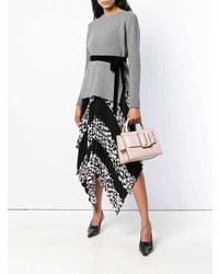 Женский серый свитер с круглым вырезом от RED Valentino