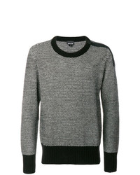 Мужской серый свитер с круглым вырезом от Just Cavalli