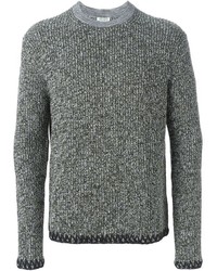 Мужской серый свитер с круглым вырезом от Kenzo