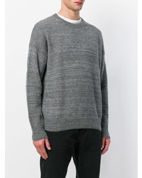 Мужской серый свитер с круглым вырезом от Isabel Marant