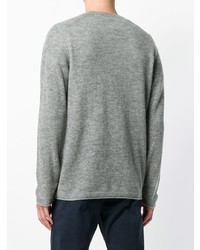 Мужской серый свитер с круглым вырезом от Closed