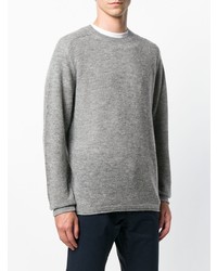 Мужской серый свитер с круглым вырезом от Closed