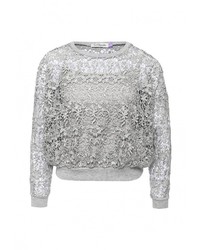 Женский серый свитер с круглым вырезом от La Coquette