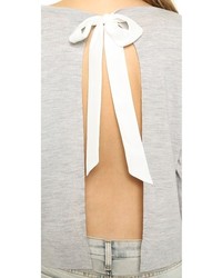 Женский серый свитер с круглым вырезом от Club Monaco