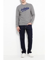 Мужской серый свитер с круглым вырезом от Levi's