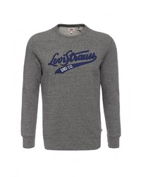 Мужской серый свитер с круглым вырезом от Levi's