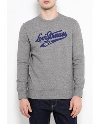Мужской серый свитер с круглым вырезом от Levi's