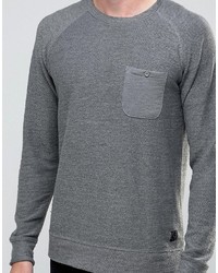 Мужской серый свитер с круглым вырезом от Brave Soul