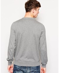 Мужской серый свитер с круглым вырезом от Lyle & Scott