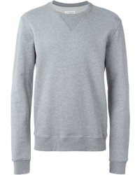 Мужской серый свитер с круглым вырезом от Maison Margiela