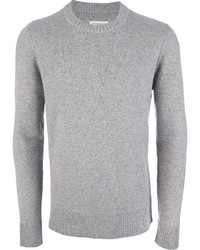Мужской серый свитер с круглым вырезом от Maison Martin Margiela