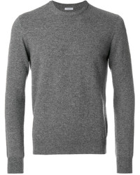 Мужской серый свитер с круглым вырезом от Malo