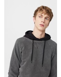 Мужской серый свитер с круглым вырезом от Mango Man