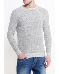 Мужской серый свитер с круглым вырезом от Mango Man