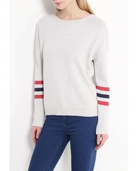 Женский серый свитер с круглым вырезом от Mavi