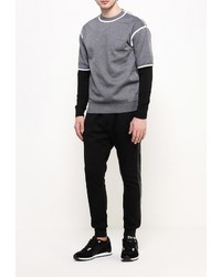 Мужской серый свитер с круглым вырезом от Max&amp;Jenny