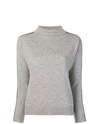 Женский серый свитер с круглым вырезом от Max Mara Studio
