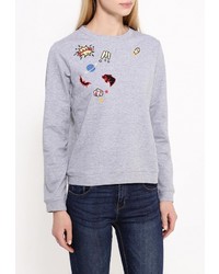 Женский серый свитер с круглым вырезом от Medicine