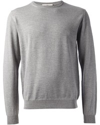 Мужской серый свитер с круглым вырезом от Melindagloss