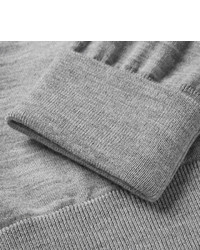 Мужской серый свитер с круглым вырезом от Dunhill