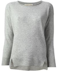 Женский серый свитер с круглым вырезом от MICHAEL Michael Kors