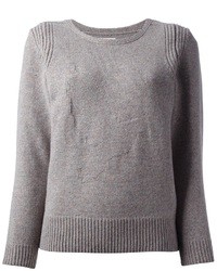 Женский серый свитер с круглым вырезом от MiH Jeans