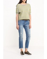 Женский серый свитер с круглым вырезом от Morgan