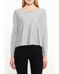 Женский серый свитер с круглым вырезом от Motivi