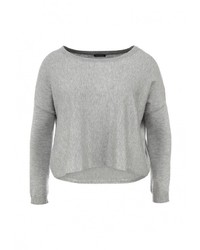 Женский серый свитер с круглым вырезом от Motivi