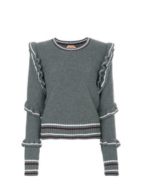 Женский серый свитер с круглым вырезом от N°21