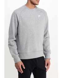 Мужской серый свитер с круглым вырезом от Nike