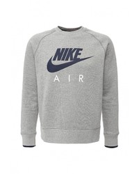 Мужской серый свитер с круглым вырезом от Nike
