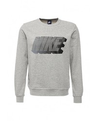 Мужской серый свитер с круглым вырезом от Nike