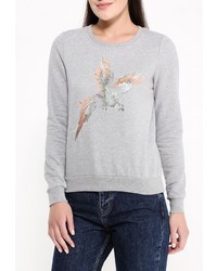 Женский серый свитер с круглым вырезом от Noisy May