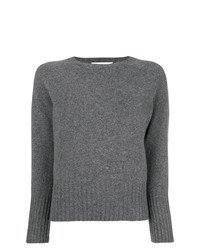 Женский серый свитер с круглым вырезом от Officine Generale