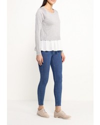 Женский серый свитер с круглым вырезом от Only