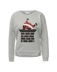 Женский серый свитер с круглым вырезом от Only