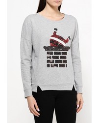 Женский серый свитер с круглым вырезом от Only