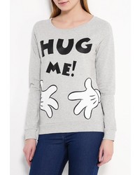 Женский серый свитер с круглым вырезом от Only