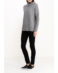 Женский серый свитер с круглым вырезом от Only