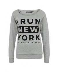 Женский серый свитер с круглым вырезом от Only Play