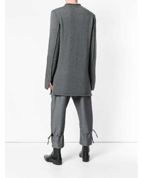 Мужской серый свитер с круглым вырезом от Lost & Found Ria Dunn