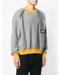 Мужской серый свитер с круглым вырезом от Oamc