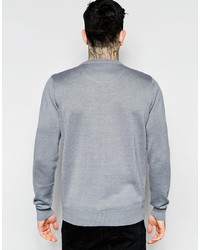 Мужской серый свитер с круглым вырезом от Bellfield