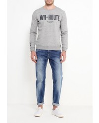 Мужской серый свитер с круглым вырезом от Pepe Jeans