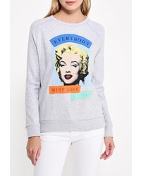 Женский серый свитер с круглым вырезом от Pepe Jeans